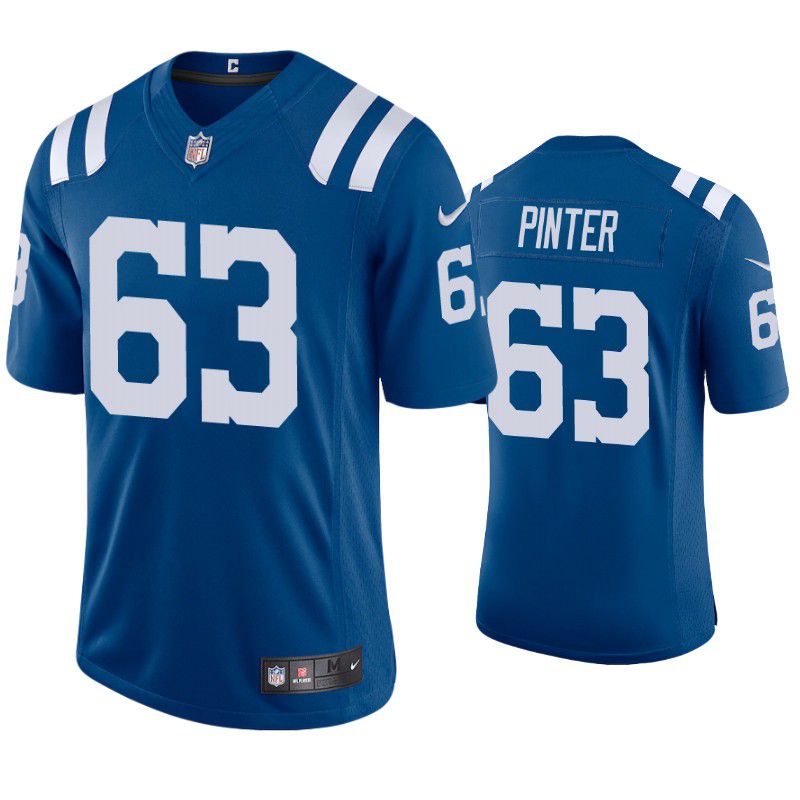 Men Indianapolis Colts 63 Danny Pinter Nike Royal Limited NFL Jersey